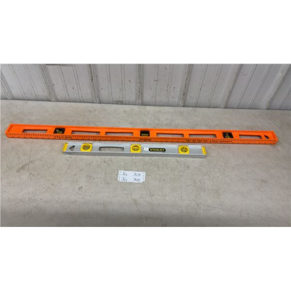 4 Ft. Structo Cast Johnson Level and Stanley 2 Ft. Level