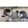 Image 3 : Aluminum Coffee Pots and Percolators, Whistling Kettle, Bottle, and Ladle