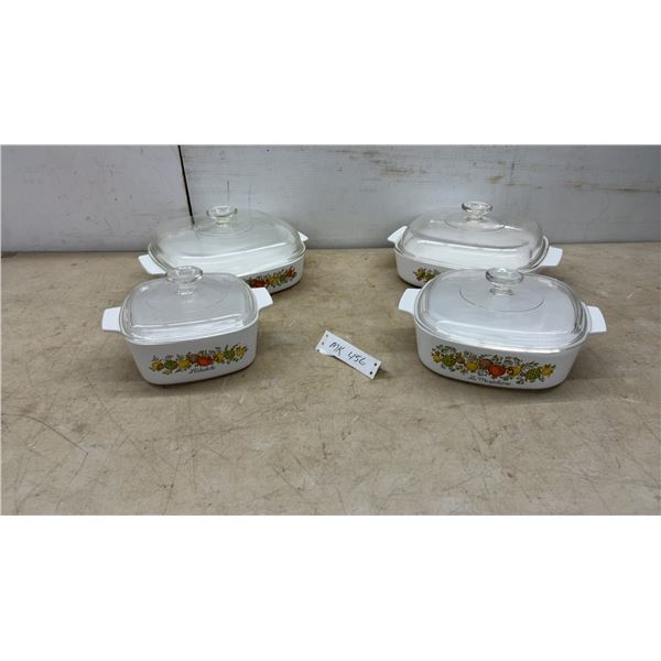 CorningWare Casserole Dishes with Lids, 4 Piece Set