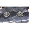 Image 8 : Waters Conley Melodie Portable Wind-Up Phonograph, Crank, and Assorted 78 RPM Records