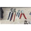 Image 9 : Toolbox with Crescent Wrenches, Pliers, Snips and Vise Grips