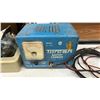 Image 4 : Torcan Battery Charger, Motomaster Battery Charger, Mastercraft Strap Wrench, Grease Gun