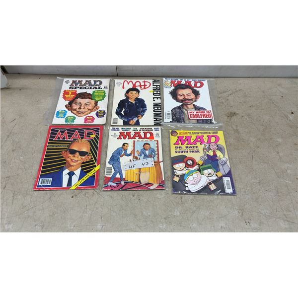 Mad Magazine Lot: 6 Mad Magazines, Mad Special, Mad Celebrity Madballs