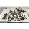 Image 1 : Assorted Antique Wrenches, Jacks, and Grinders