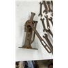 Image 2 : Assorted Antique Wrenches, Jacks, and Grinders