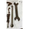 Image 2 : Assorted Antique and Vintage Hand Tools: Wrenches, Hammers, Screwdrivers