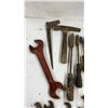 Image 6 : Assorted Antique and Vintage Hand Tools: Wrenches, Hammers, Screwdrivers