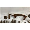 Image 7 : Assorted Antique and Vintage Hand Tools: Wrenches, Hammers, Screwdrivers