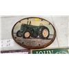 Image 3 : John Deere "GP" General Purpose Tractor Sign, John Deere Tractor Clock, and "Tool Rules" Sign