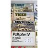 Image 4 : Lot of Military Vehicle Books: PzKpfw III, IV, M24 Chaffee, Stuart, Tiger, Centurion
