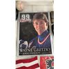 Image 2 : Wayne Gretzky "99: My Life in Pictures" Book, 5 NHL Goalie Mask Figurines