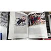 Image 3 : Wayne Gretzky "99: My Life in Pictures" Book, 5 NHL Goalie Mask Figurines