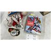 Image 6 : Wayne Gretzky "99: My Life in Pictures" Book, 5 NHL Goalie Mask Figurines