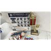 Image 7 : Wayne Gretzky "99: My Life in Pictures" Book, 5 NHL Goalie Mask Figurines