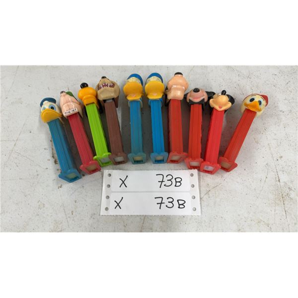 Vintage PEZ Dispensers: Donald Duck, Pluto, Mickey Mouse