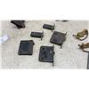 Image 3 : Assorted Antique Door Hardware: 4 Brass Door Plates, 5 Door Latches, 5 Door Knobs