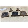 Image 4 : Assorted Antique Door Hardware: 4 Brass Door Plates, 5 Door Latches, 5 Door Knobs