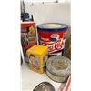Image 3 : Vintage Advertising Tins and Cans: Pepsi-Cola, Coca-Cola, Robin Hood, Molson Canadian