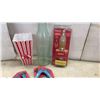 Image 4 : Coca-Cola Brand Collectibles: Wire Bottle Clock, 15” Tall, Night Light, Popcorn Bucket, balls
