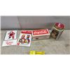 Image 7 : Coca-Cola Brand Collectibles: Wire Bottle Clock, 15” Tall, Night Light, Popcorn Bucket, balls