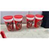 Image 2 : Coca-Cola Santa Claus plastic Collector Cups, 11 Batman Embossed Glass Mugs