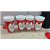 Image 3 : Coca-Cola Santa Claus plastic Collector Cups, 11 Batman Embossed Glass Mugs