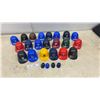 Image 1 : Lot of 27 MLB Mini Baseball Helmets: Atlanta Braves, Baltimore Orioles, Boston Red Sox