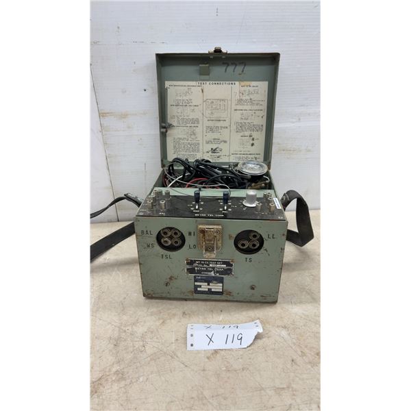Metro Tel Corp. MT 76 CX Test Set, Serial No. 907, with Cables and Strap