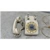 Image 3 : Two Rotary Dial Telephones: Beige Western Electric 500 and Black Western Electric 500