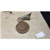 Image 7 : Vintage Tools: Metal Hard Hat, Meat Grinder, Branding Irons, Shears, Hacksaw