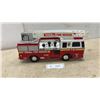 Image 1 : Tonka Fire Rescue Ladder Truck, No. 18, with Extendable Ladder and Control Panel