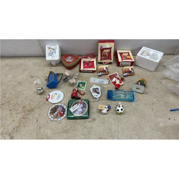 Hallmark Keepsake Ornaments: Toddler Photo Holders (2), "Our First Christmas Together" (2)