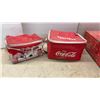 Image 2 : Coca-Cola Collectibles: 2 Insulated Lunch Bags, Hat, Box, 2 Purses, Suitcase, and 3 Pairs of