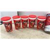 Image 6 : Coca-Cola: Promotional Plastic Cups Polar Bear, Glass Mugs, 6 Pack glass bottles with lids and