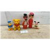 Image 1 : Vintage Donald Duck, Winnie the Pooh, Mr. Magoo, Pinocchio, and Snagglepuss Rubber Squeeze Toys/