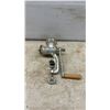 Image 5 : Vintage Farm and Ranch Tools: National No. 20 Meat Grinder, Sickle, Shears, 2 Hooks, and 4