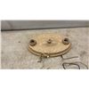Image 5 : 3 Vintage ceiling mount light fixtures Cast Iron, Metal and More, no shades