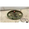 Image 6 : 3 Vintage ceiling mount light fixtures Cast Iron, Metal and More, no shades