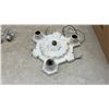 Image 7 : 3 Vintage ceiling mount light fixtures Cast Iron, Metal and More, no shades