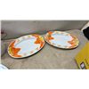 Image 2 : Collection of Enamelware Plates, Bowls, and Mugs, including Floral, Fruit, and Geometric Designs