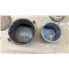 Image 3 : Granite Ware Pots with Lids and Enamel Mug
