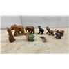 Image 1 : Assorted Carved Wood and Resin Elephant Figurines