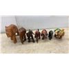 Image 2 : Assorted Carved Wood and Resin Elephant Figurines