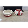 Image 3 : Snowman Ceramic Beverage Dispenser with Lid and Base (4 pieces)