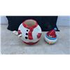 Image 6 : Snowman Ceramic Beverage Dispenser with Lid and Base (4 pieces)