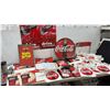 Image 1 : Coca-Cola Advertising Lot: Posters, Signs, Banners, Placemats