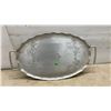 Image 9 : Silverplate Trays, Bowls, and Serving Pieces, Including Candelabra, Creamer, Sugar Bowl