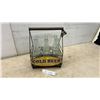 Image 1 : Cold Beer Metal Bottle Carrier with 6 Glass Bottles and Built-In Bottle Opener