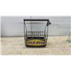 Image 2 : Cold Beer Metal Bottle Carrier with 6 Glass Bottles and Built-In Bottle Opener