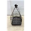 Image 4 : Cold Beer Metal Bottle Carrier with 6 Glass Bottles and Built-In Bottle Opener